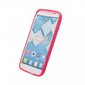 BOLSA SILICONE ALCATEL  POP C7 ROSA