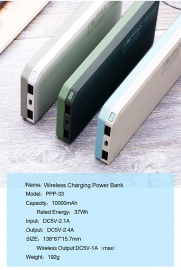 Power Bank Wireless Remax Proda PPP-33 10000mAh (Verde)