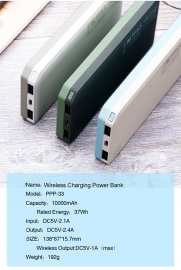 Power Bank Wireless Remax Proda PPP-33 10000mAh (Cinza)