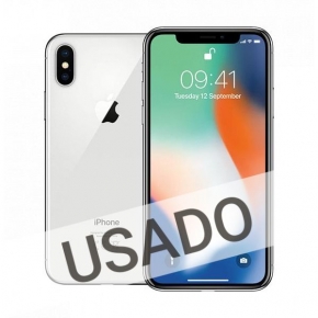 Apple iPhone X 64GB Silver  (Grade A Usado)