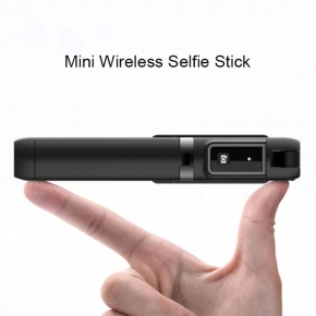 Selfie Stick P40 com comando e tripé integrado - Preto