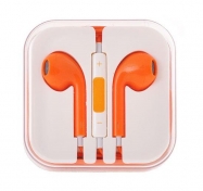 KIT AURICULAR  3.5mm SAM/SONY LARANJA