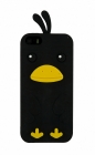 BOLSA SILICONE IPHONE 5/5S PATO PRETO