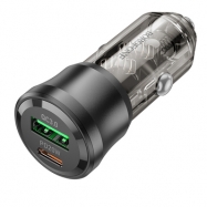 Adaptador Isqueiro Borofone BZ25 USB e Tipo-C  3A