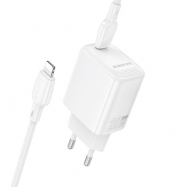 Carregador Borofone BN26 - Tipo C - PD 20W + Cabo Lithning