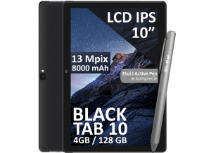 BLOW BlackTAB10 4/128GB 4G LTE, capa com caneta stylus
